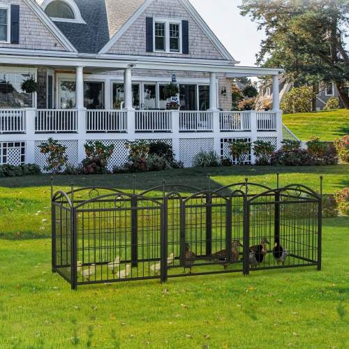 Indoor Dog Playpen – 24" Metal Pet Exercise Pen, 8-Panel Folding Play Yard for Dogs