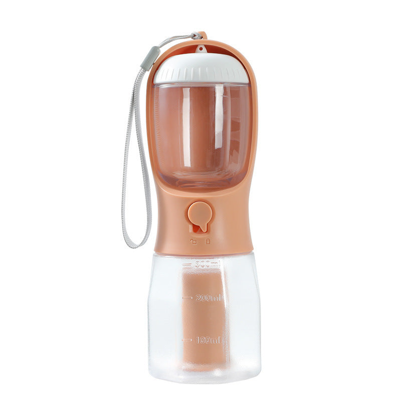 3-in-1 Portable Dog Water & Food Cup with Waste Bag – Multi-Functional Pet Travel Supplies