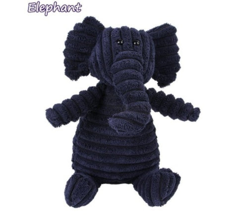 Vocal Animal Plush Dog Toy – Chewable Corduroy Plush for Teeth Cleaning, Training, and Interactive Play