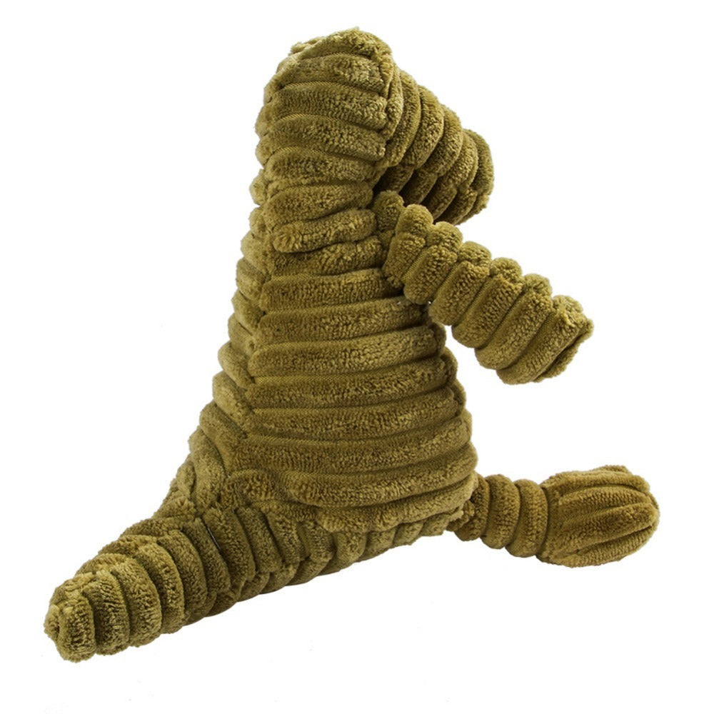 Vocal Animal Plush Dog Toy – Chewable Corduroy Plush for Teeth Cleaning, Training, and Interactive Play