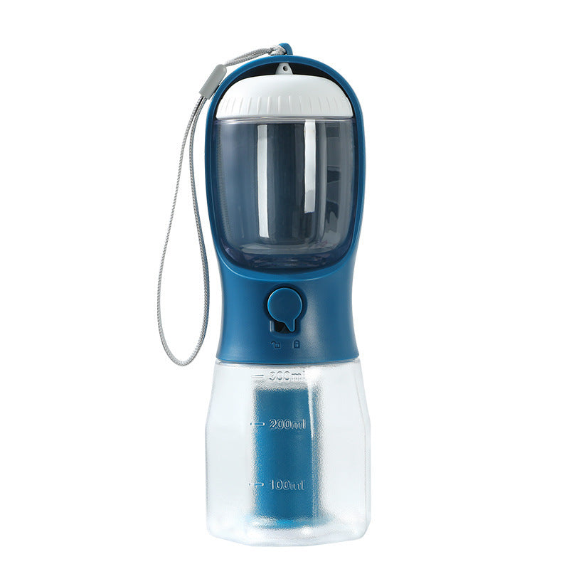 3-in-1 Portable Dog Water & Food Cup with Waste Bag – Multi-Functional Pet Travel Supplies