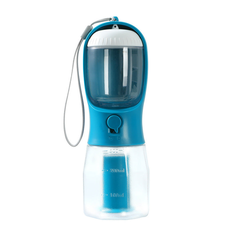 3-in-1 Portable Dog Water & Food Cup with Waste Bag – Multi-Functional Pet Travel Supplies