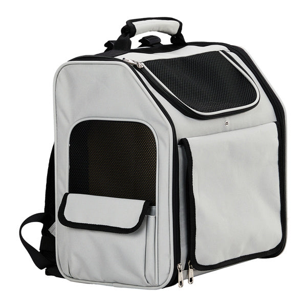 Expandable Pet Carrier Backpack – Soft-Sided Travel Backpack with Breathable Mesh for Cats & Small Dogs, Holds Up to 26 lbs
