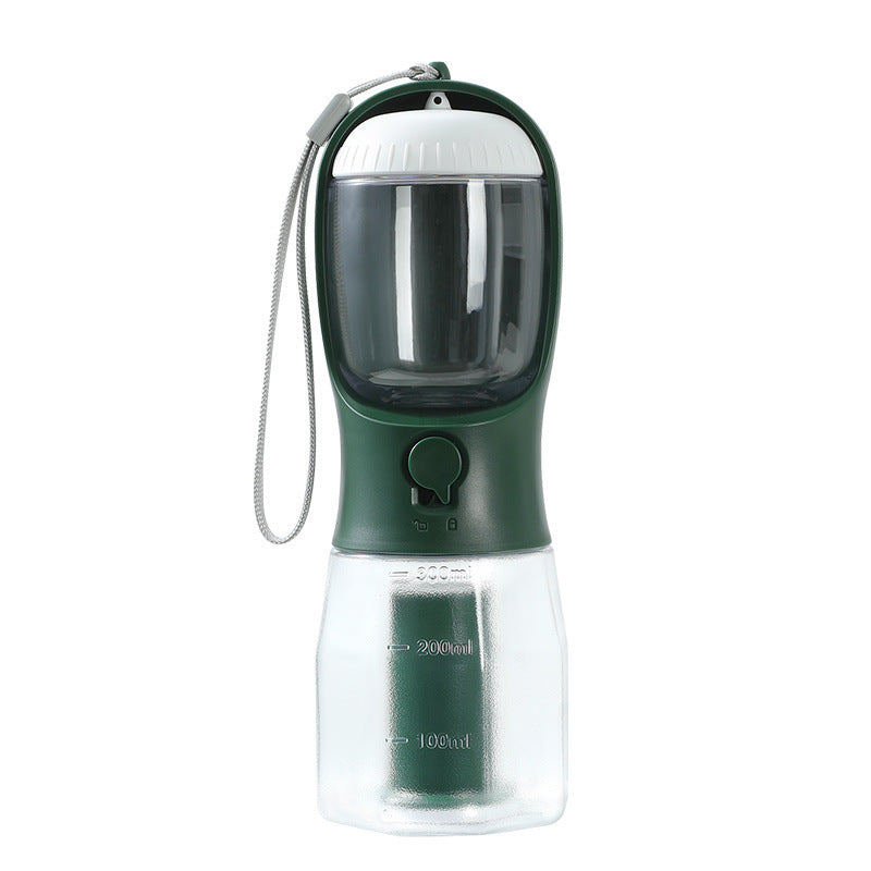3-in-1 Portable Dog Water & Food Cup with Waste Bag – Multi-Functional Pet Travel Supplies