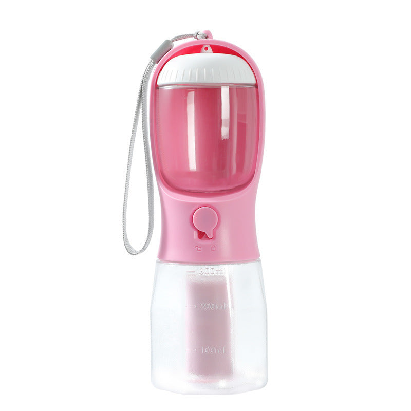 3-in-1 Portable Dog Water & Food Cup with Waste Bag – Multi-Functional Pet Travel Supplies