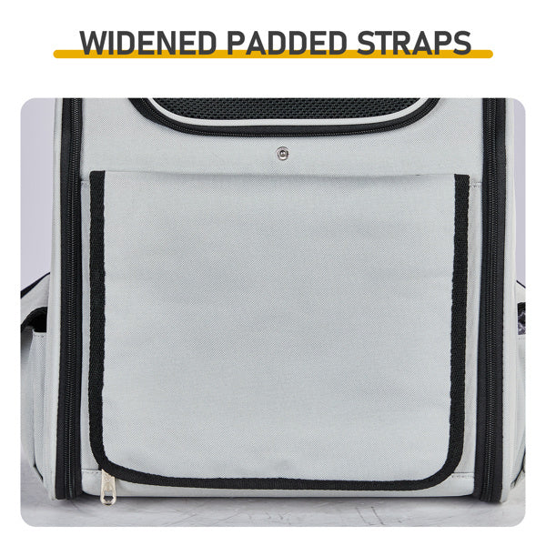 Expandable Pet Carrier Backpack – Soft-Sided Travel Backpack with Breathable Mesh for Cats & Small Dogs, Holds Up to 26 lbs