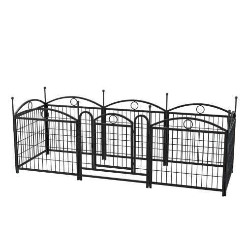 Indoor Dog Playpen – 24" Metal Pet Exercise Pen, 8-Panel Folding Play Yard for Dogs