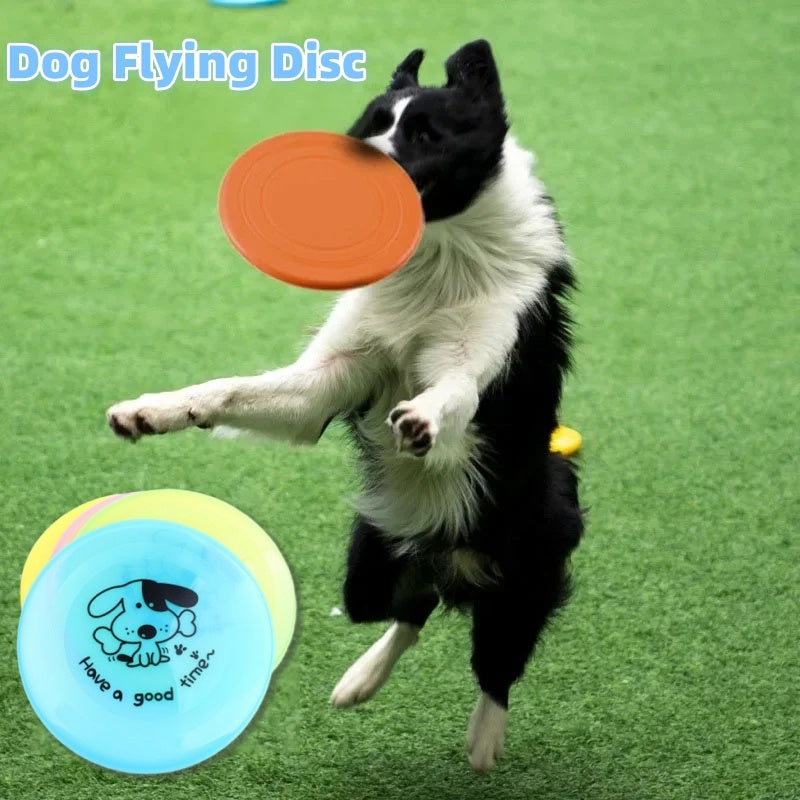 Durable Silicone Pet Flying Disc – Chew-Resistant Dog & Cat Toy for Training, Exercise, and Fun