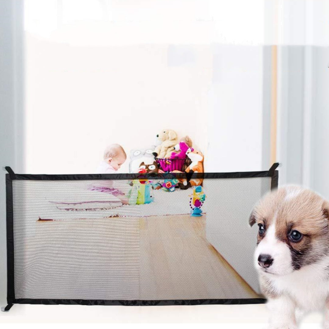 Portable Folding Dog Safety Net – Pet Isolation Barrier & Protective Playpen for Dogs