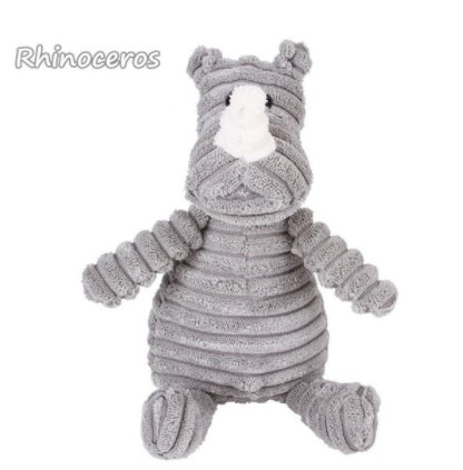 Vocal Animal Plush Dog Toy – Chewable Corduroy Plush for Teeth Cleaning, Training, and Interactive Play
